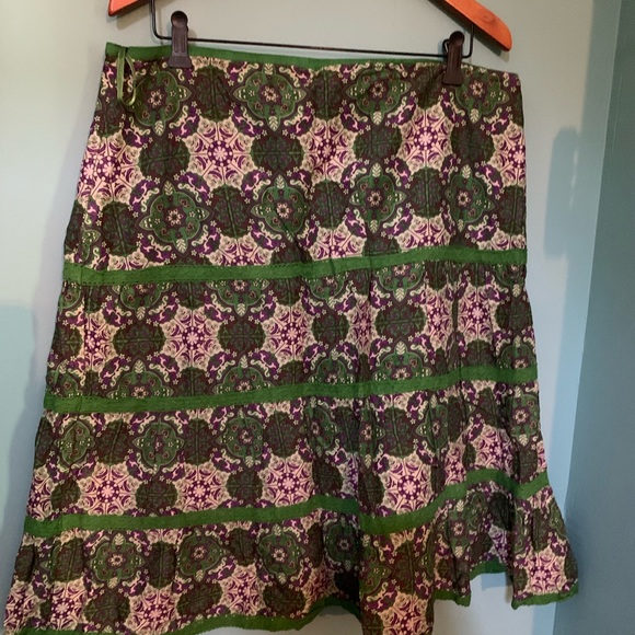 Light cotton skirt in Boho print. - Picture 3 of 4
